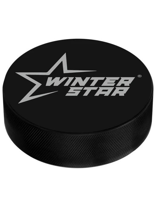 WINTER STAR Хоккейная шайба детская, диам. 6 см, черный, фото 4