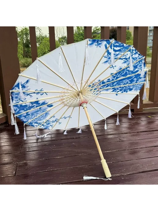Нет бренда Китайский зонт 092-70cm 24к Массивная древесина, 244-70cm, фото 2