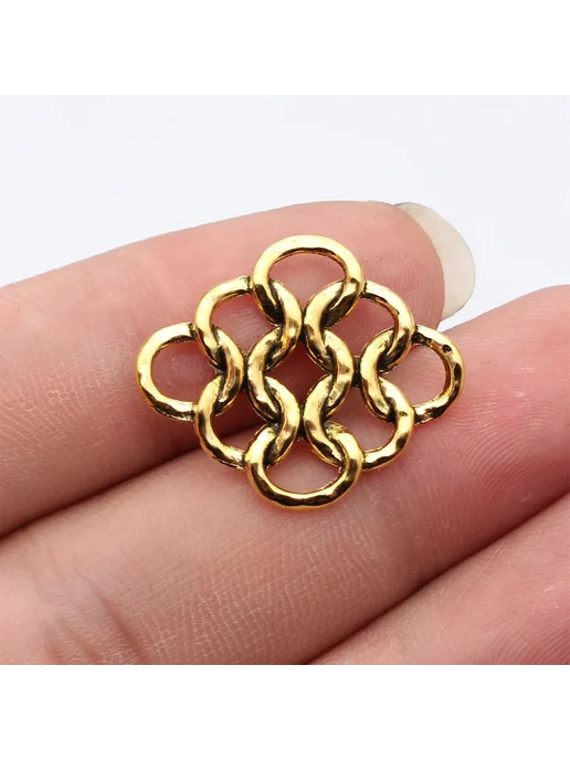 WYSIWYG Заключения для бижутерии 20 шт. Antique Gold Color, 20 шт, фото 2