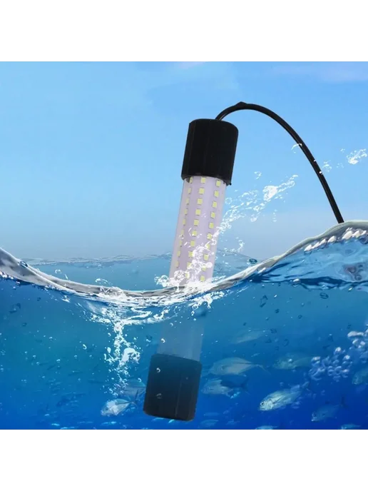 Нет бренда Подводный фонарь для рыбалки 126LEDS 12В Yellow light, желтый, фото 2