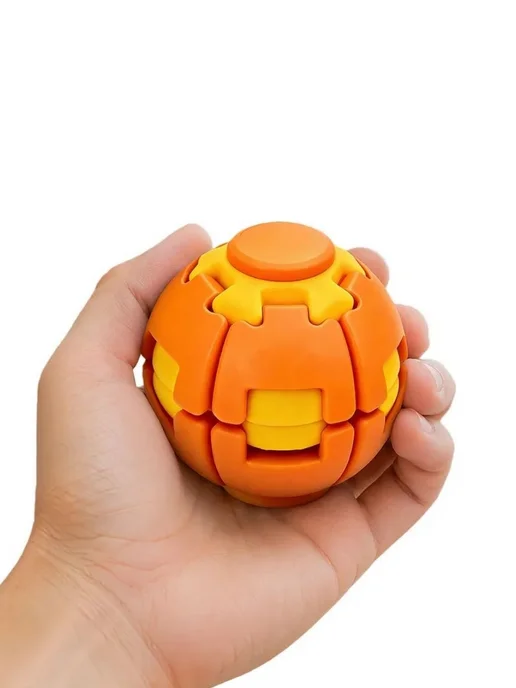 Игрушка антистресс 3D шар, желтый, фото 3