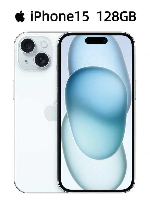 Смартфон Apple iPhone 15 128 ГБ (восстановленный), синий