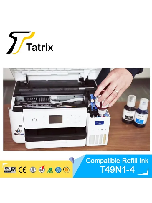 Tatrix International Tatrix T49N Сублимационные Чернила для Epson Розовый, Magent, черный, фото 3