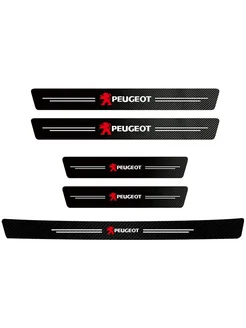 Нет бренда Наклейки Peugeot 5Pcs Car Door xTrunk