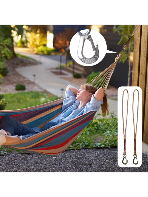 Петли для качели для outdoor с карабином из нерж. стали 2шт, 2 шт