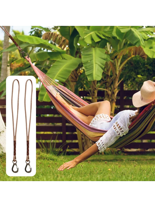 Петли для качели для outdoor с карабином из нерж. стали 2шт, 2 шт, фото 2
