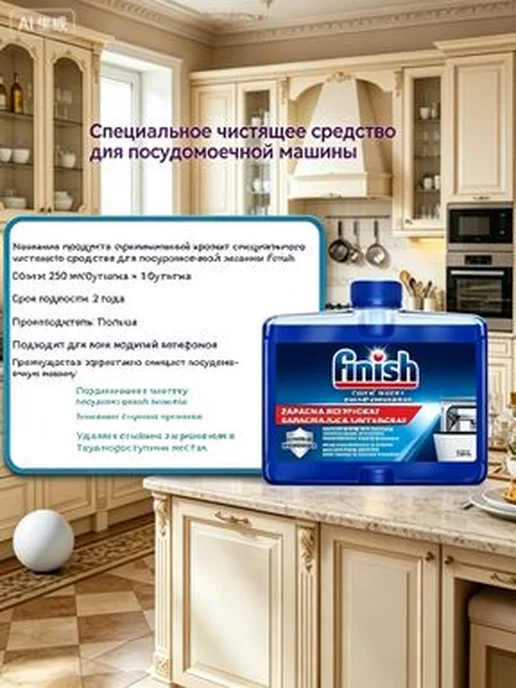 Средство для очистки посудомоечных машин от накипи и загрязн, вариант, фото 3