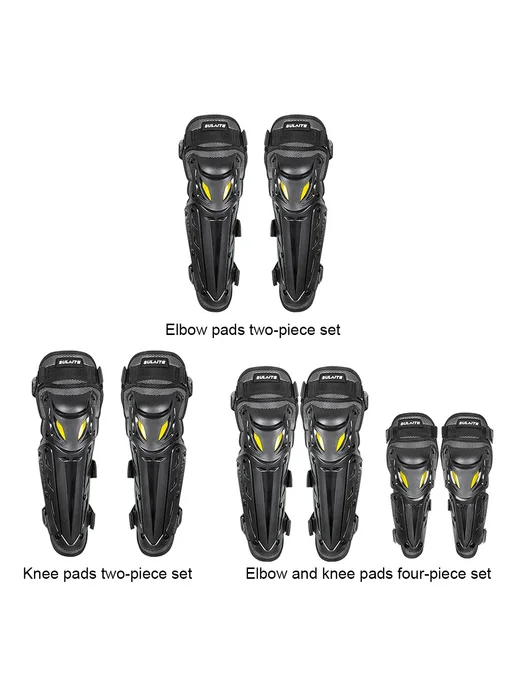 Нет бренда Мотозащита дышащие наколенники и налокотники Elbow Pad, черный, фото 3