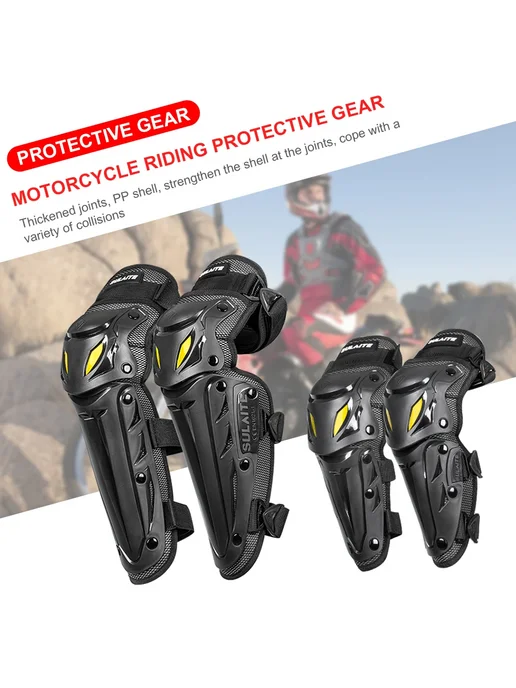Нет бренда Мотозащита дышащие наколенники и налокотники Elbow Pad, черный, фото 6