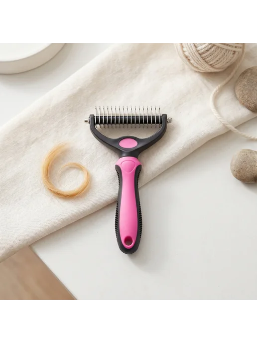 Расчёска для собак Easy Clean двойная, широка, для длинных и, вариант, фото 2