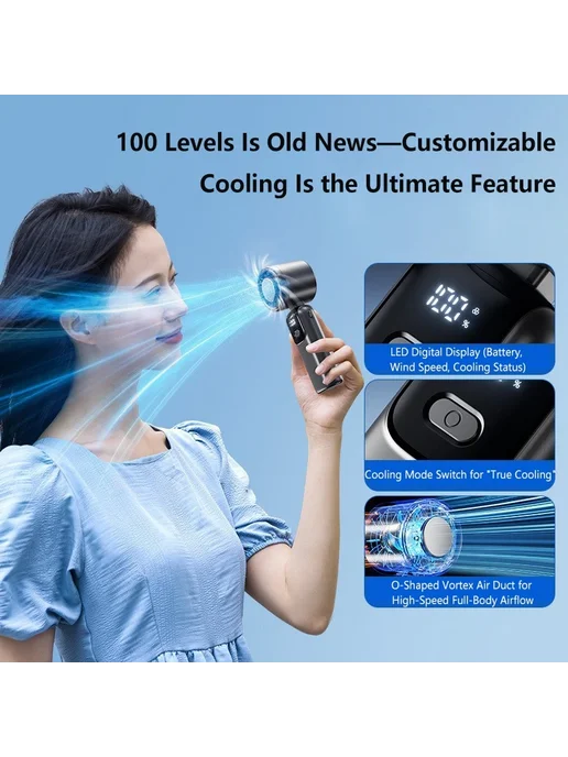 Lenovo Портативный вентилятор Purple Cooling model, фиолетовый, фото 4