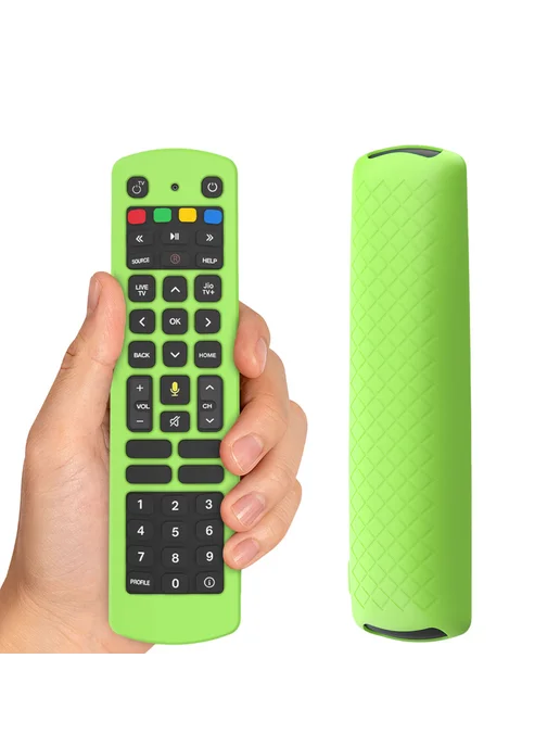 Чехол силикон для Jio TV яркий зелёный, зеленый, фото 3