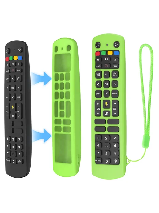 Чехол силикон для Jio TV яркий зелёный, зеленый, фото 4