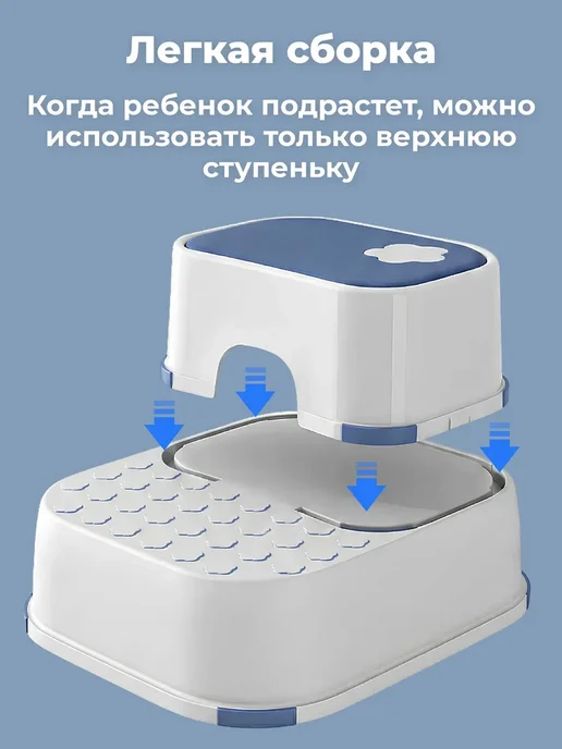 MYYDSR Подставка ступенька для ног детская для ванной, синий, фото 3