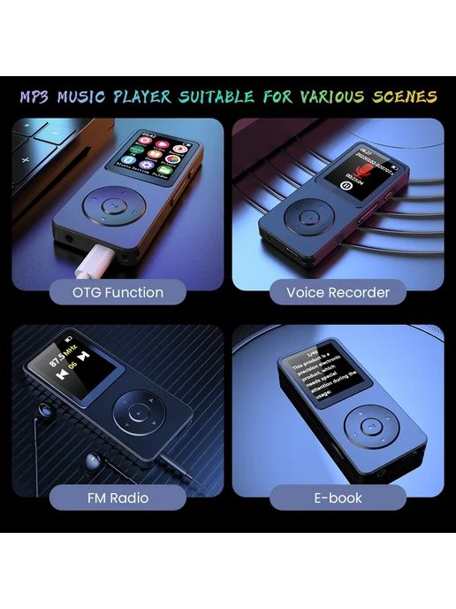 INMAS H96 MAX MP3-плеер 1.8 дюйма Красный, Red, черный, фото 7