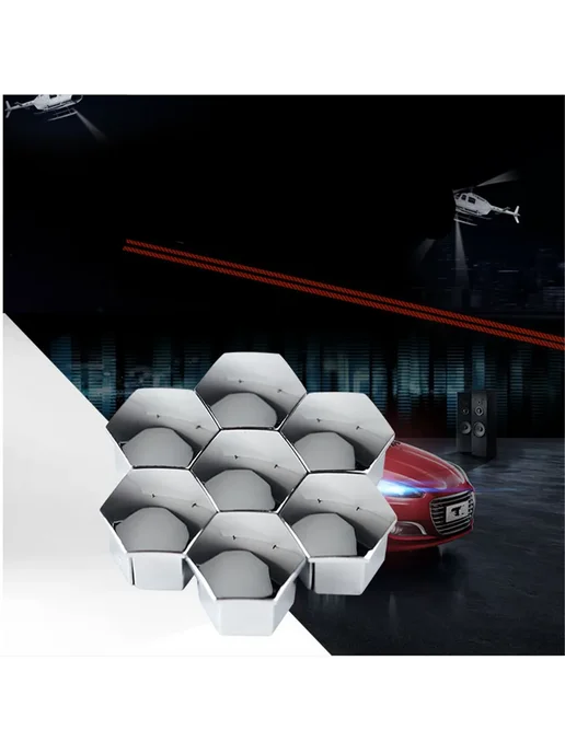 Нет бренда Крышки винтов колесных дисков Chevrolet Cruze черный 17mm, черный, фото 6