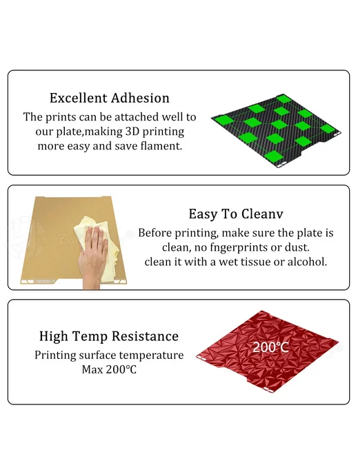 Пластина для печати Bambu Lab Texture PEI-PEI Без вилки, Texture PEI-PEI, фото 3