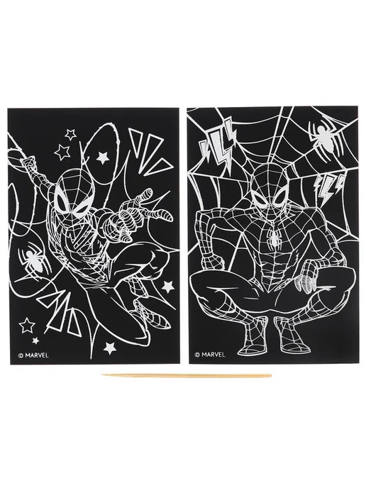 MARVEL Гравюра детская, набор 2 шт, «Паутина», 10×15 см, 10x15 см, 2 шт, фото 5