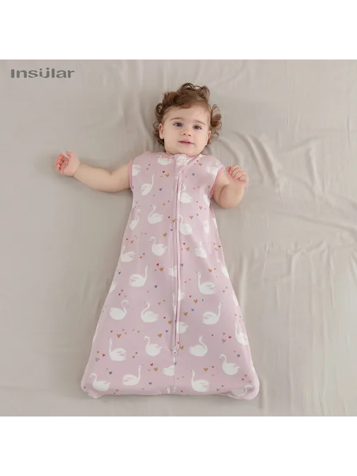 insular Хлопковый летний спальный мешок для малышей 1-3 лет, вариант, фото 3