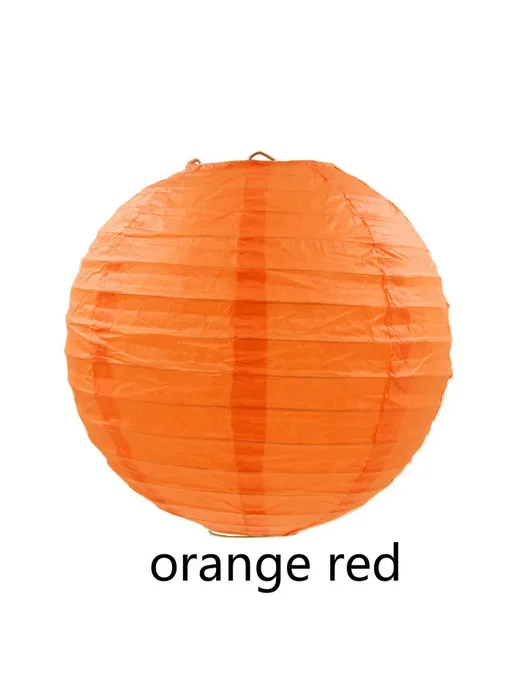 merylover Мерыловер Бумажные Фонарики Оранжевый, orange red, 15cm(6inc, красный