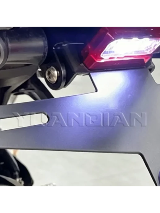 YUANQIAN Держатель номерного знака QJMOTOR Black no lamp, черный, фото 2
