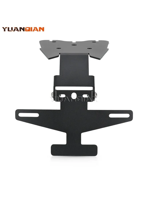 YUANQIAN Держатель номерного знака Black with lamp, черный, фото 3