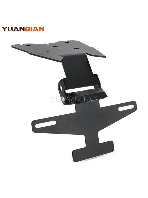YUANQIAN Держатель номерного знака Black with lamp, черный, фото 5