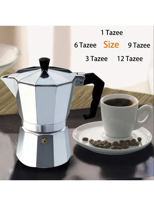 Кофейник мока 9 cups, 450ml, серебристый, 150 мл, фото 5