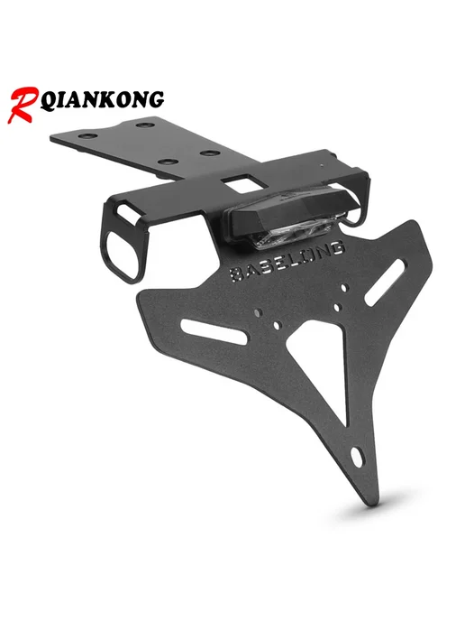 R QIANKONG Кронштейн-держатель для номерного знака HORNET500 LOGO, черный, фото 6