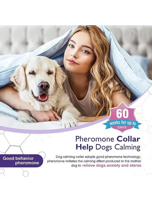 PetTumbly Наборы успокаивающих ошейников для собак и кошек 3, черный, фото 4