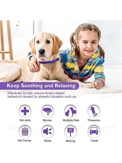 PetTumbly Наборы успокаивающих ошейников для собак и кошек 3, черный, фото 6