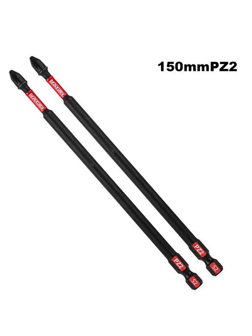 Набор ударных отверток Geinxurn Pozidriv #2 PZ2 из стали S2, 9 шт, фото 2
