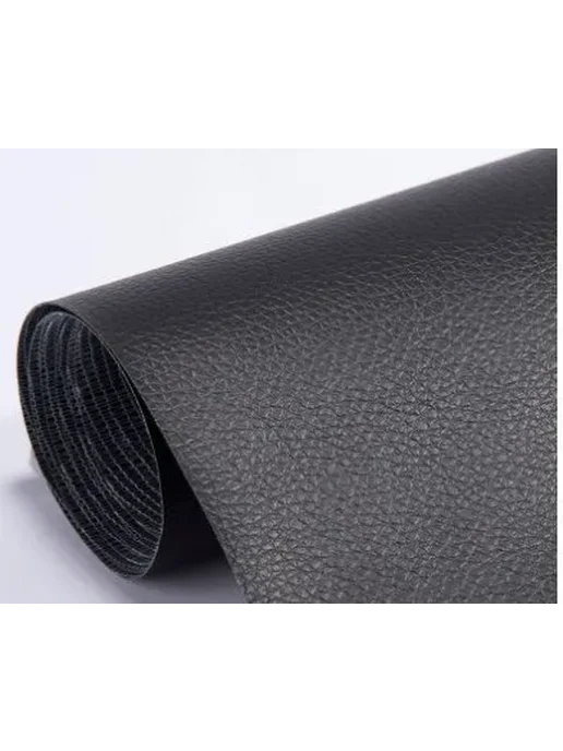 Нет бренда Искусственная кожа черная 50x50 см, 50x50 см