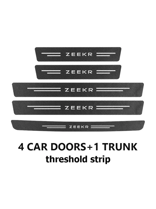 Нет бренда Накладка на порог карбон Zeekr SUV 001 doortrunk-5PCS-, 5 шт
