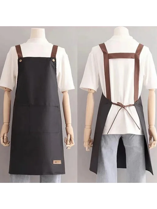 Фартук Hello Letter для кухни Черный, Black, черный, фото 3