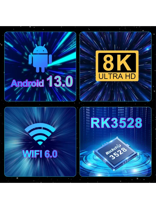 MORTAL G96 Max 4ГБ 64ГБ Smart TV Box, AU Plug, 4 ГБ, 64 ГБ, фото 5