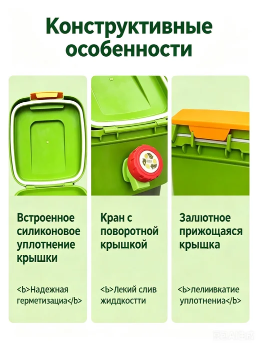 Компостер 15 л, 24.5x36 см, 24.5x39 см, 20 л, фото 4