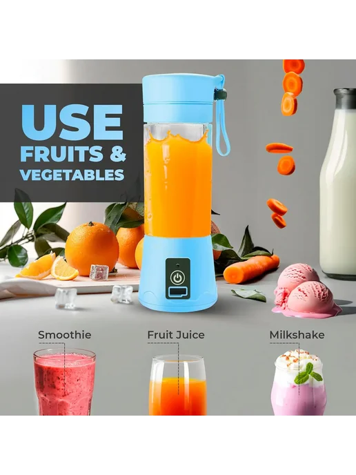 Нет бренда Портативный блендер Green USB Mini Electric Juicer, зеленый, фото 5