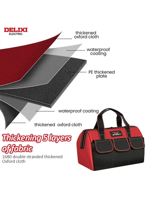 DELIXI ELECTRIC Сумка для инструментов из оксфорда 14 in, вариант, фото 4