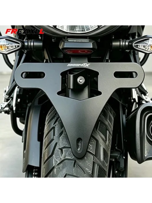 Нет бренда Держатель номерного знака для CFMOTO 1000 MT-X, черный, черный, фото 3