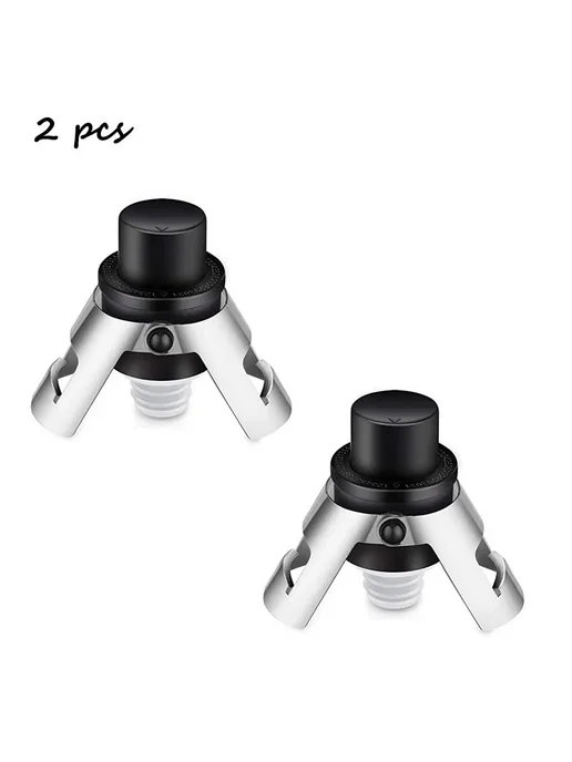 SUNFILI Стоппер для шампанского с таймером 2 pcs black, 2 шт