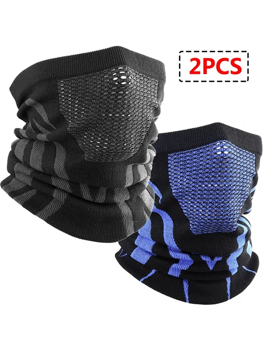 GUMAO Термобалаклава для зимних видов спорта Черный, 2PCS (B, 2 шт