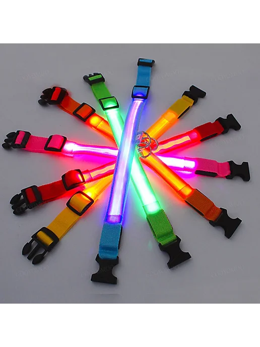 PetTumbly LED-ошейник для собак и кошек, розовый, фото 3