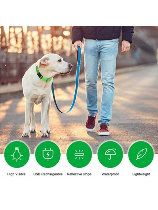 PetTumbly LED-ошейник для собак и кошек, розовый, фото 5