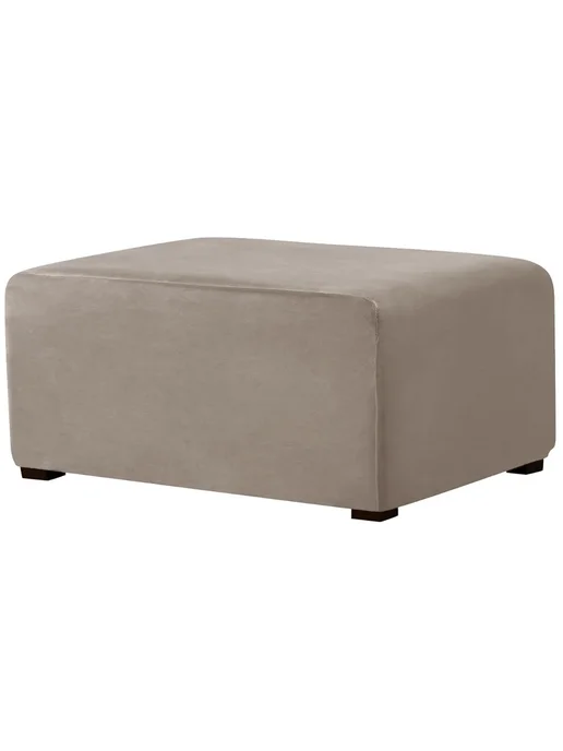 Нет бренда Складные чехлы для стульев из бархата XL, Бежевый, Taupe, бежевый, в упаковке 553 г