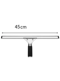 Нет бренда Скребок для окон резиновый 45 см, Black