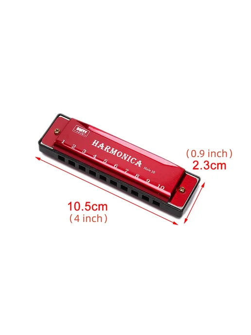 Miwayer Детская диатоническая гармоника Harmonica C 10 отверстий Чер, черный, фото 7