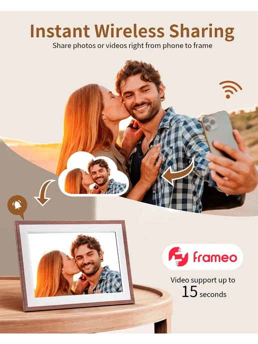 MQQC Цифровая фоторамка Frameo 10.1 дюймов, вариант, фото 2