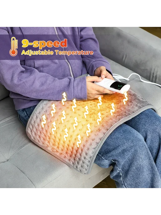 AFDEAL Электрическая грелка 58x29 см с таймером New Version-UK Plug, 58x29 см, фото 3