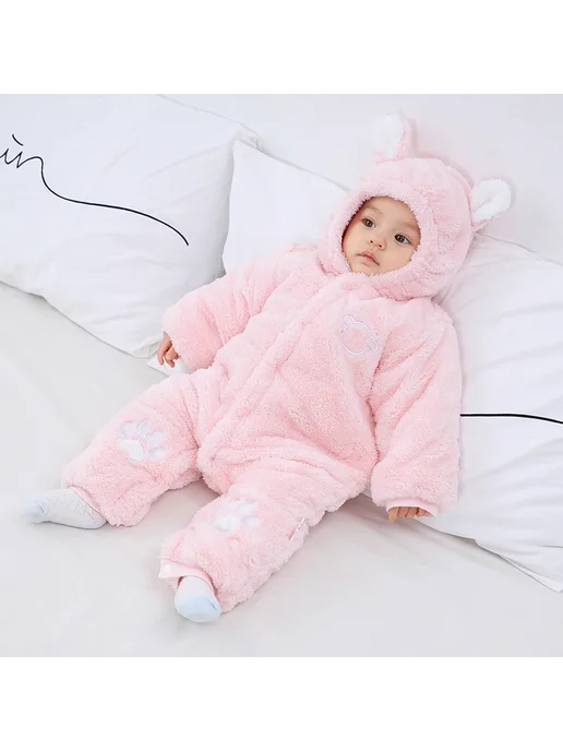 childdkivy Детский зимний комбинезон, серый, фото 4